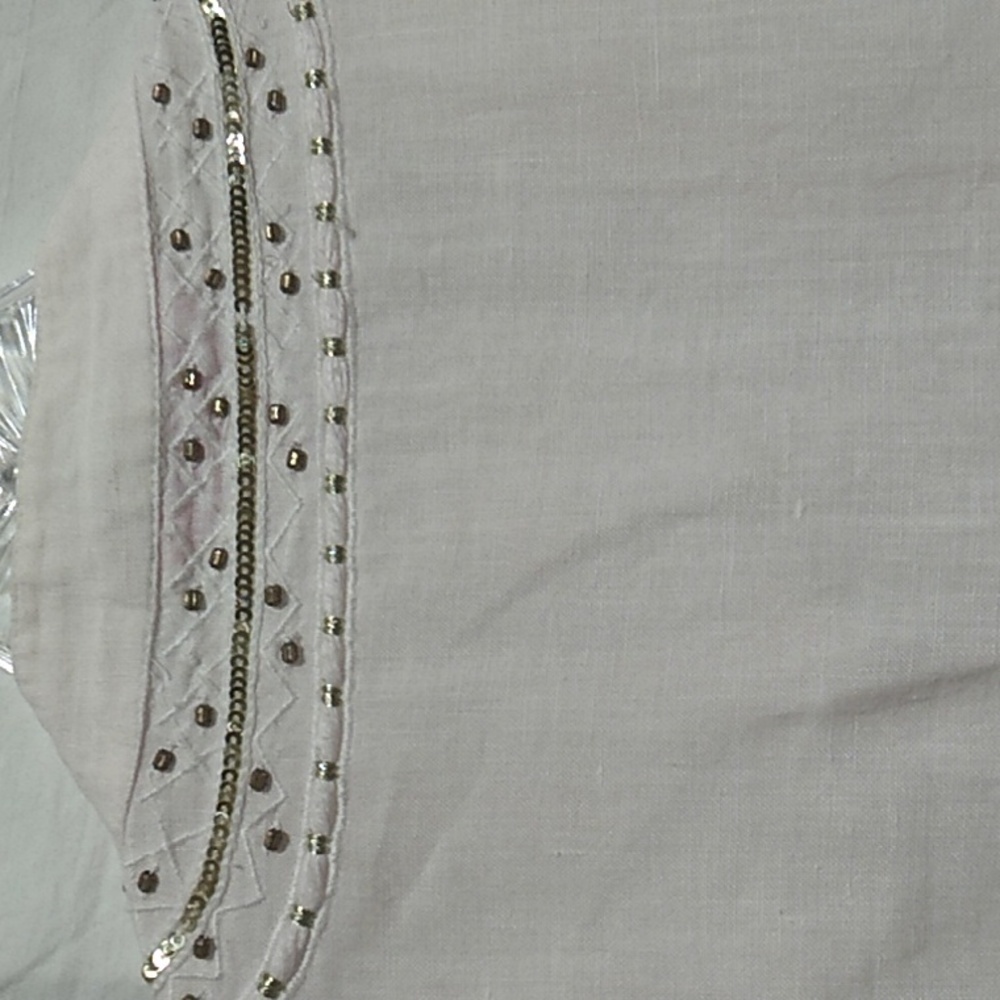 SALE! Lilly Pulitzer Linen Top Sz.M Couple Flaws (X-55) - Picture 7 of 11